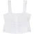 The Kooples Sleeveless Top Button Front White