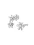 Hey Happiness Oorbellen ‘Snowflake Trio’  zilver