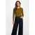 Morgan gebreid vest – olijfgroen