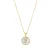 Luxenter collier in wit parelmoer afgewerkt in 18K geel goud – Alfabet