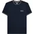 Lambretta Heren AW24 Twin Tip Pique T-shirt (Marine, Wit, Groen)