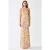 Strapless Bloemen Bodycon Maxi Jurk