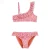 WE Fashion one shoulder bikini met ruches roze