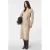 comma wollen midi jurk beige