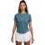 Nike Swoosh Dri-FIT-shirt voor dames (Smokey Blue)