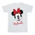 Disney Meisjes Minnie Mouse Gezicht Katoenen T-Shirt (Wit)