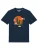 Watapparel Shirt ‘Kaktus Im Sonnenuntergang’  donkerblauw / groen / oranje / wit