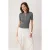 TRENDYOLMİLLA Dames Grijs Effen Kort Getailleerd Blouses