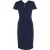 Roland Mouret De Biltmore-jurk in marineblauwe wol