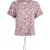 White Stuff Shelly Frill Sleeve Jersey Tee Purple Multi