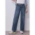 Street One Dames Wide Legs jeans met riemdetail in Blauw