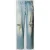 REVIEW Super baggy fit jeans van puur katoen in destroyed-look