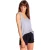 PJ Salvage Dames/Dames Ribshort (Zwart)