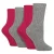 4-Pack Dames Cashmere Boot Sokken | Ademend Comfortabele Geribbelde Wol Bed Sokken