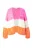 Angel of Style Gebreid vest  oranje gemêleerd / roze gemêleerd / offwhite