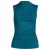 Anytime top met gedrapeerd detail donkercyaan