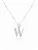 Hey Happiness Ketting ‘Letter W’  zilver