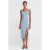 Dames Midi Bodycon Jeansjurk