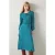 LK Bennett Susannah Knit Midi Dress Teal