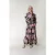 Colourful Rebel Davina Graphic Flower Maxi Dress Ls Candy Pink
