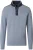 Casa Moda Half-Zip Sweater blauw, Effen
