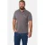 Jan Vanderstorm regular fit polo +FIT Collectie, Plus Size – grijs