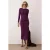 Damesjurk Lila Unifarben Midi Lange Chique/Nacht Bodycon Jurk