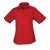 Premier Dames/Dames Popeline Blouse met Korte Mouwen (Rood)
