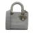 Dior Caro Mini Tas Grijs Geïnspireerd Katoen