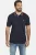 Jan Vanderstorm loose polo VOLKBERT Plus Size donkerblauw