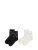 Karl Lagerfeld Sokken ‘RHINESTONE’  ecru / zwart