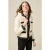 Oltre Bicolor Down Jacket In Real Down White