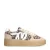 Manfield leren sneakers beige/panter