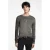 John Varvatos Luz Easy Fit Crewneck With Reverse Jerse Charcoal