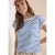 Shirt met boothals en strepen