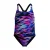 Speedo Meisjes Hyper Boom Allover Medalist camouflage-eendelig zwempak (Zwart/roze)