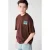 Shoeby T-shirt met backprint bruin