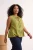 Trendyol Curve Dames Groen Effen Mouwloos Getailleerd Grote maten Blouses