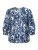 SEIDENSTICKER Blouse  indigo / lichtblauw / wit