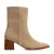 Manfield suède enkellaarzen beige