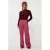 Ydence denim regular waist gestreepte broek roze