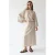 Dames Effen Textuur Maxi Jurk Met Strikdetail