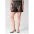Shoeby imitatieleren wide leg paperbag short – bruin