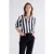 Summum Woman Blouse Stripe Printed Black