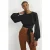 Boden Long Sleeve Crop Top Blk