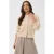 Saint Tropez gebreide vest met kabels en wol – ecru
