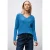 Street One Dames Basis trui met V-hals in Blauw