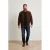 Goosecraft suede bomberjack donkerbruin
