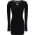 Amiri Zwarte Viscose Casual Jurk