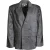 AmyLynn Ezra metallic blazer met dubbele knoopsluiting voor dames (Zilver)